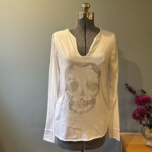 Zadig and Voltaire Tunisien Camo Skull Tee